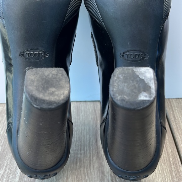 Authentic TOD’S Platform Heels ~ in Black Leather - Picture 16 of 16